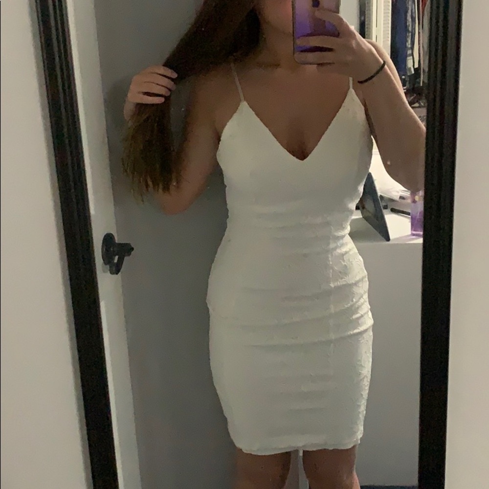 White lace dress